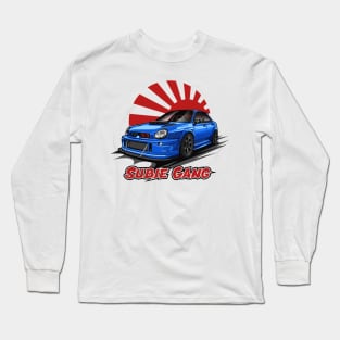 Subie Gang STi - Japan Edition (Blue) Long Sleeve T-Shirt